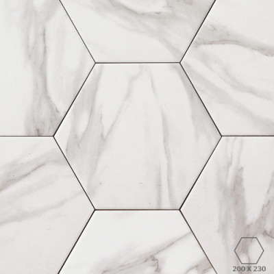 BIANCO HEXAGON